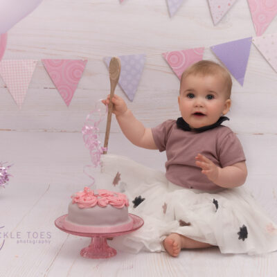 Cake Smash Session First Birthday Girl Tickle Toes Photography Dublin Kildare Meath