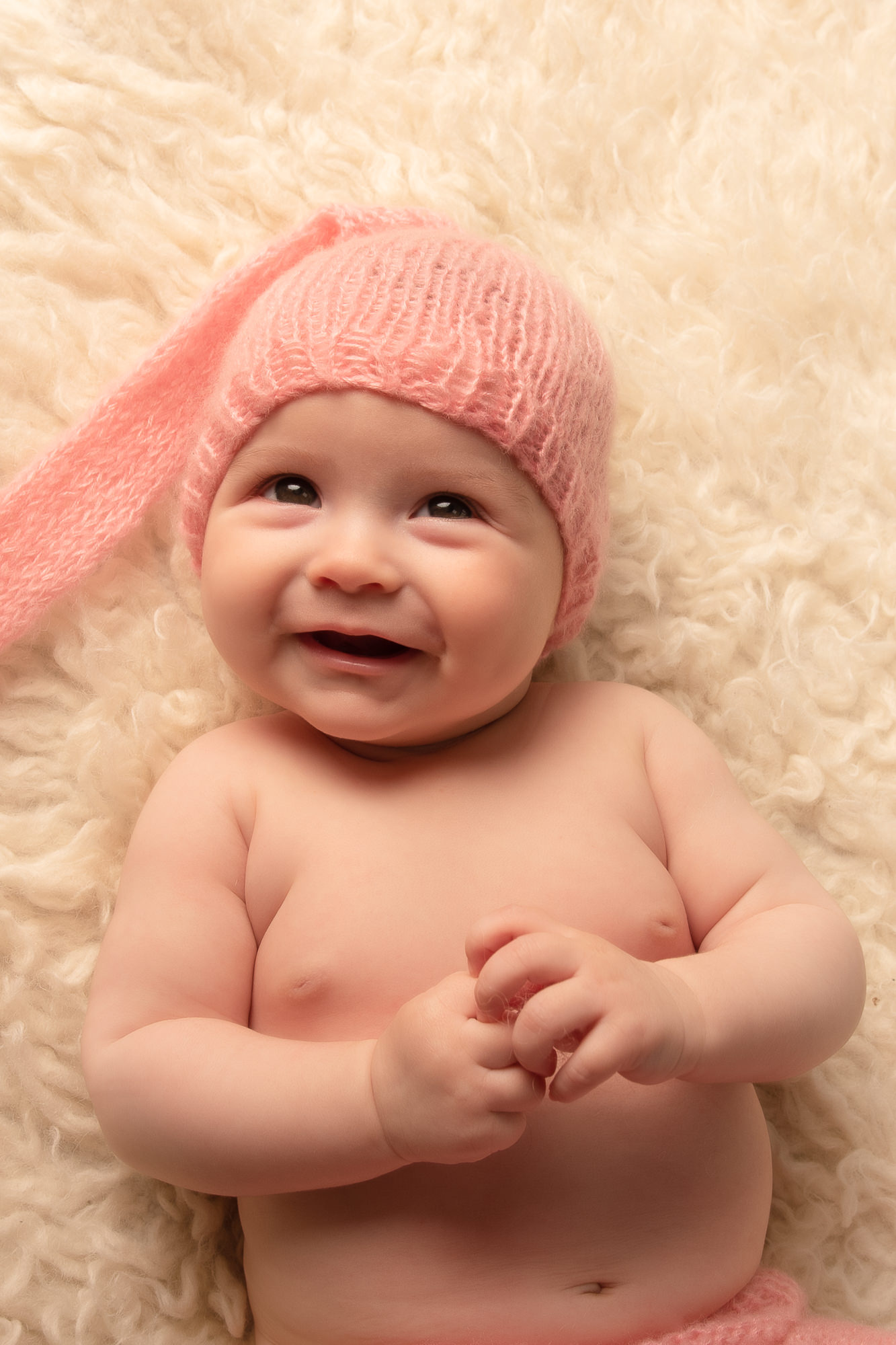 Photo of smiling baby girl